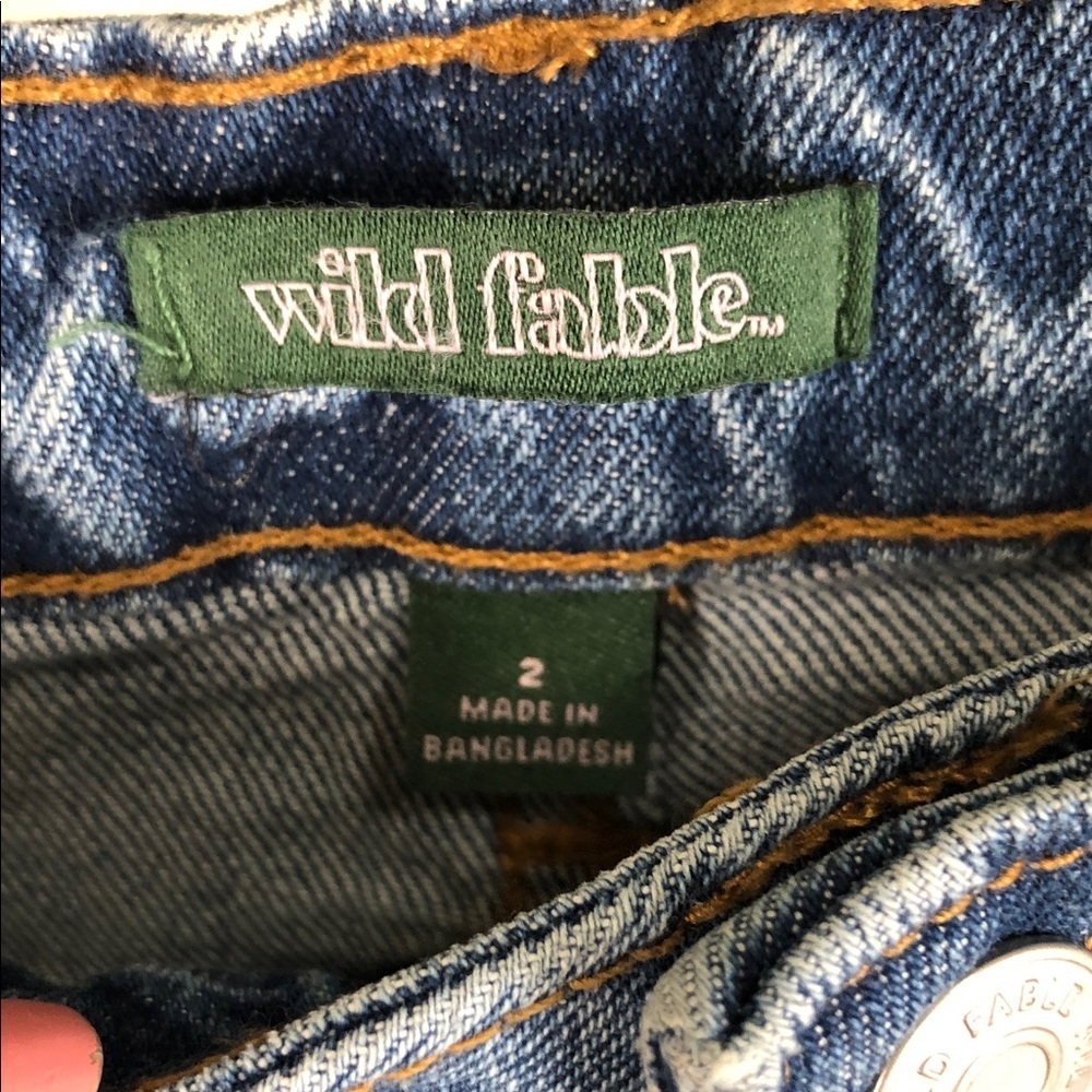 Wild Fable Denim Jeans with Bow Design NWT Sz 2 (B3) - Picture 2 of 11